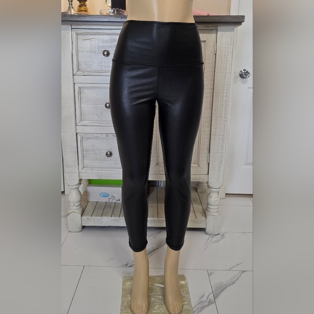 90 Degree By Reflex Black Faux Leather Pants